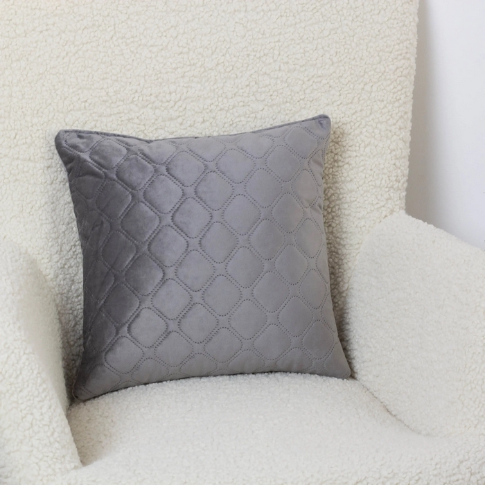 Perna, BALAK HOME, Velour, 40x40cm, Gri