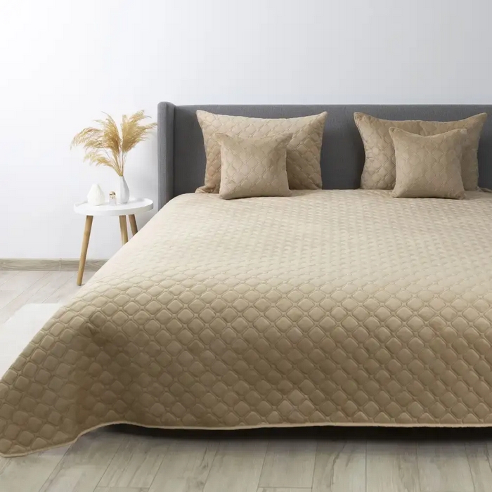 Cuvertura, BALAK HOME, Velour, 220x240cm, Bej