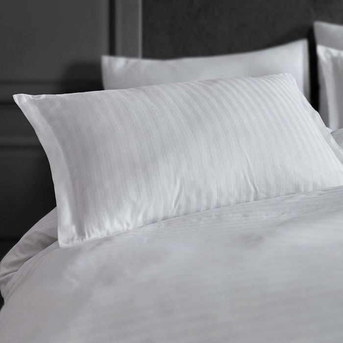 Bedsheet with elastic and pillowcases set, IRINA HOME, 3 pieces, 180x200+30 cm, 50x70cm, Cotton, White, Turkey