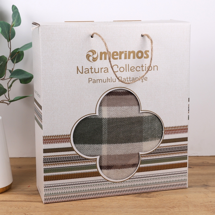 Blanket, MERINOS, 150x200cm, Polyester, Green