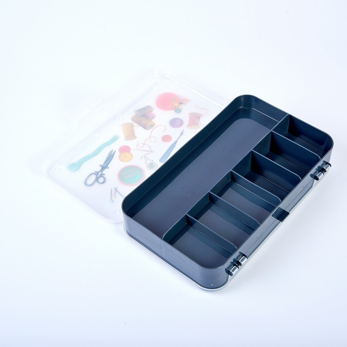 Organizator nasturi, Plast Art, Plastic, 22.5cm, 14.5cm, 5.5cm, Diverse Culori, Dreptunghi