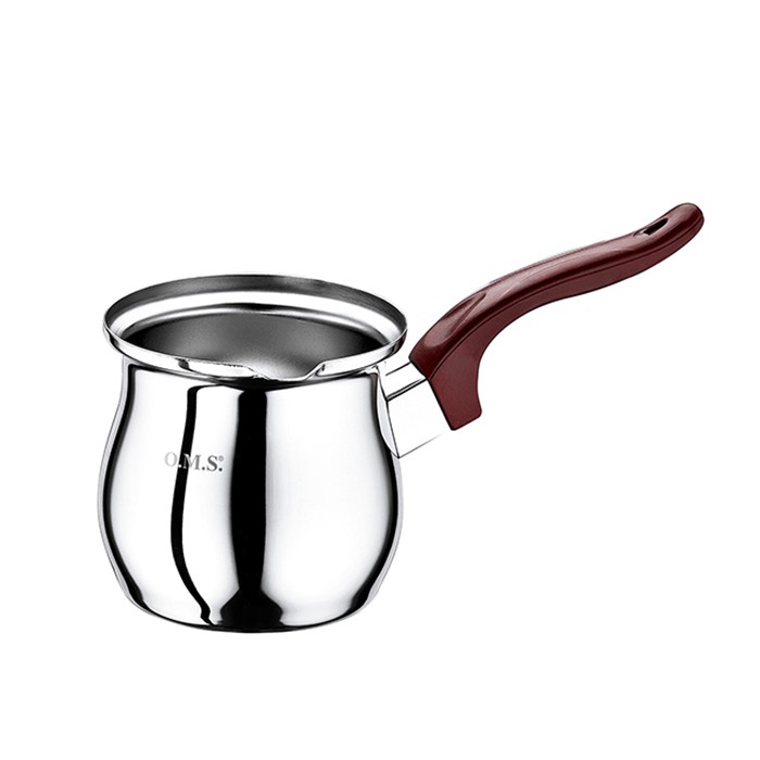 Ibric cafea, OMS, Otel Inoxidabil, 850 ml, Maner Plastic