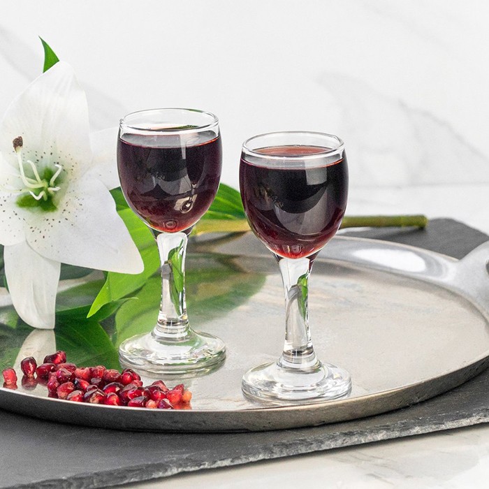 Set glasses, LAV, 6 pcs, Liqueur, Glass, 55ml, 11.2cm, Misket