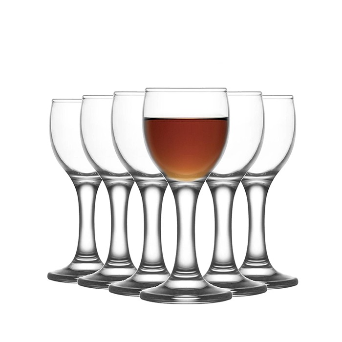 Set glasses, LAV, 6 pcs, Liqueur, Glass, 55ml, 11.2cm, Misket