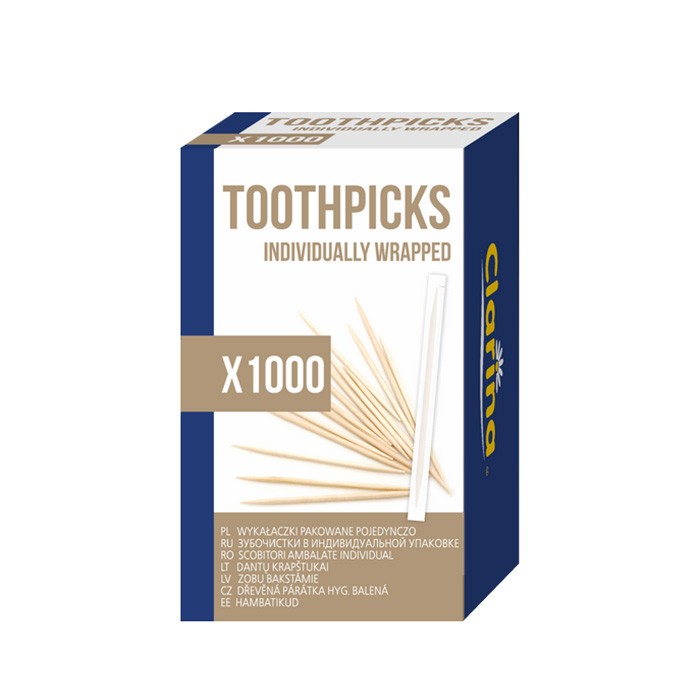 Scobitori, CLARINA, Bambus, 1000 buc
