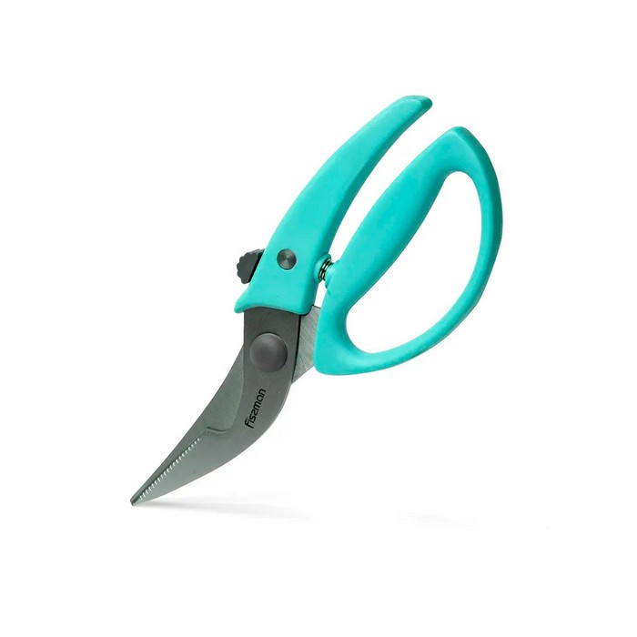 Foarfece de bucatarie, FISSMAN, Otel inoxidabil/Plastic, 23 cm