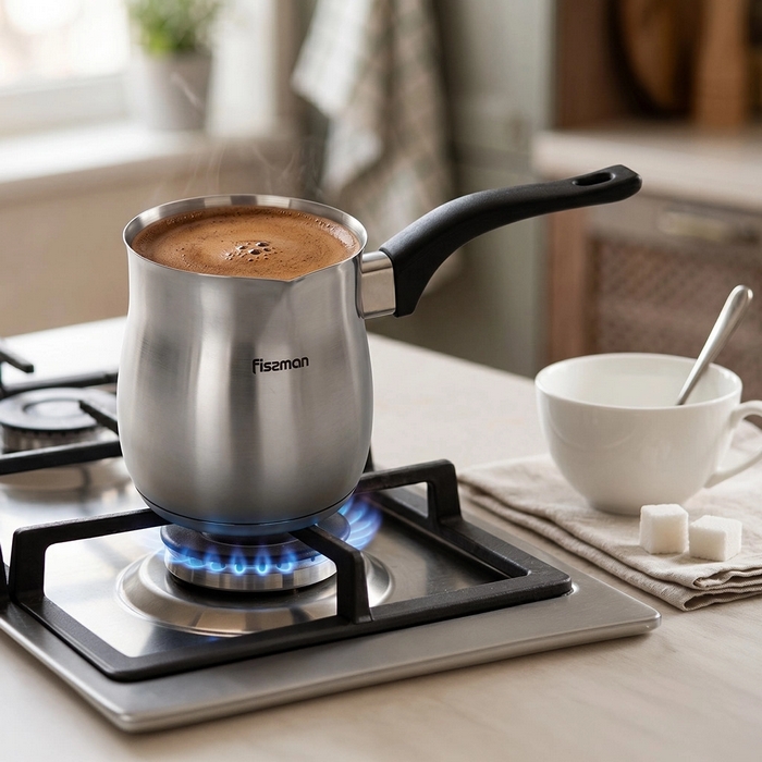 Coffee pot, FISSMAN, Stainless steel, 680 ml