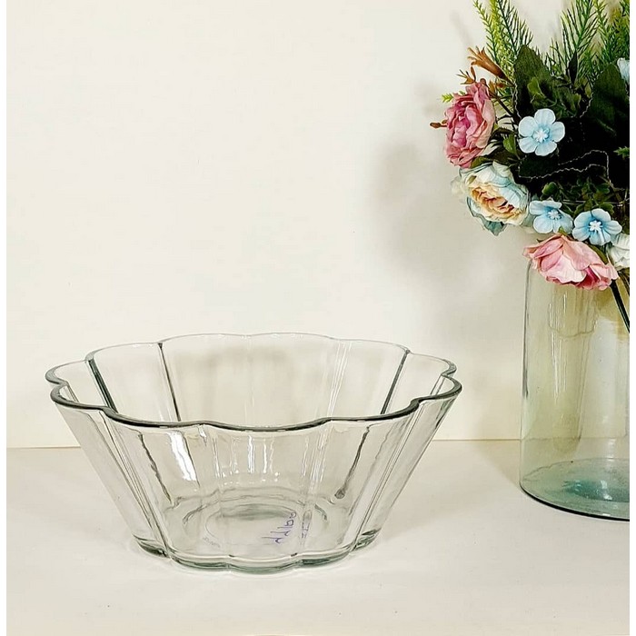 Bol, KAVEH, Sticla, Elinor, 2.1L, 23 cm, Transparent