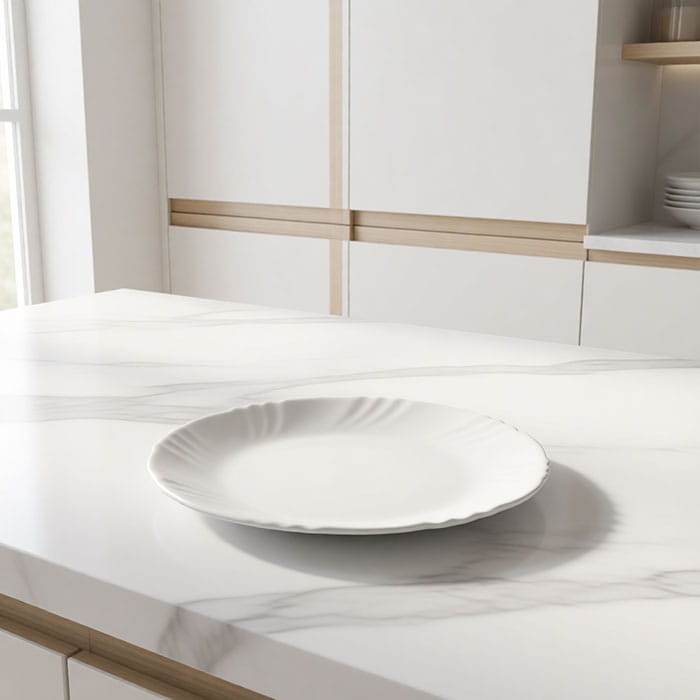 Farfurie plata, CELLO, Imperial, Opal, 25cm, Alb, Rotunda, Farfurie plata