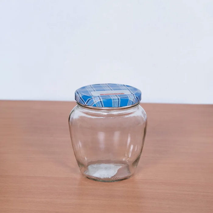 Borcan cu capac, Everglass, Sticla, 550 ml, Cu capac, Borcan cu capac