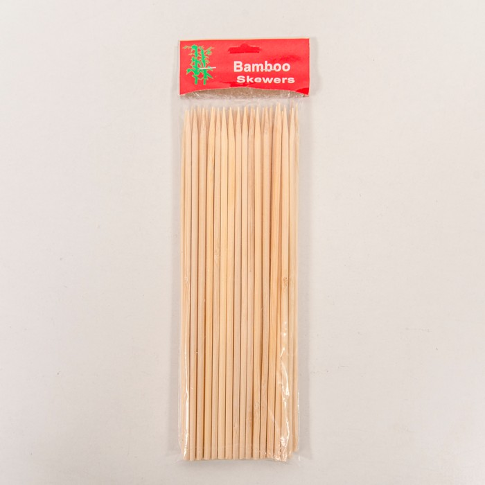 Set betisoare grill, PurelyNatural, Bambus, 48 buc, 25 cm, 5 mm