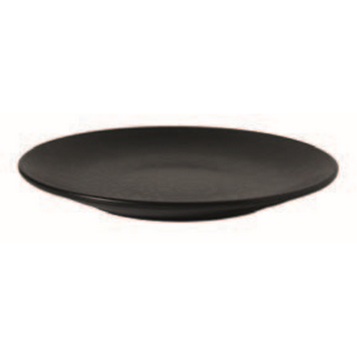 Flat plate, GURAL PORSELEN, Porcelain, 18cm, Black, Round, Plate
