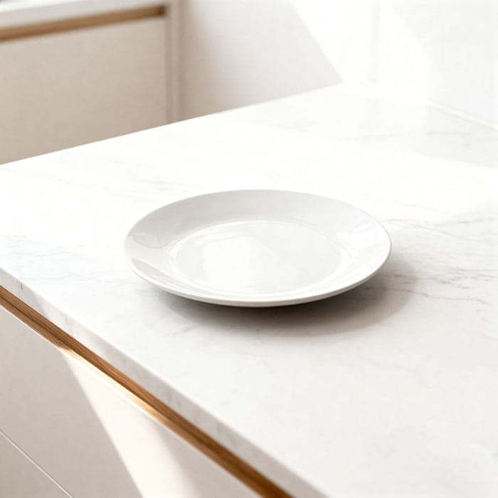 Farfurie plata, WELLDISH, Essential, Portelan, 26.7cm, Alb, Rotunda, Farfurie plata