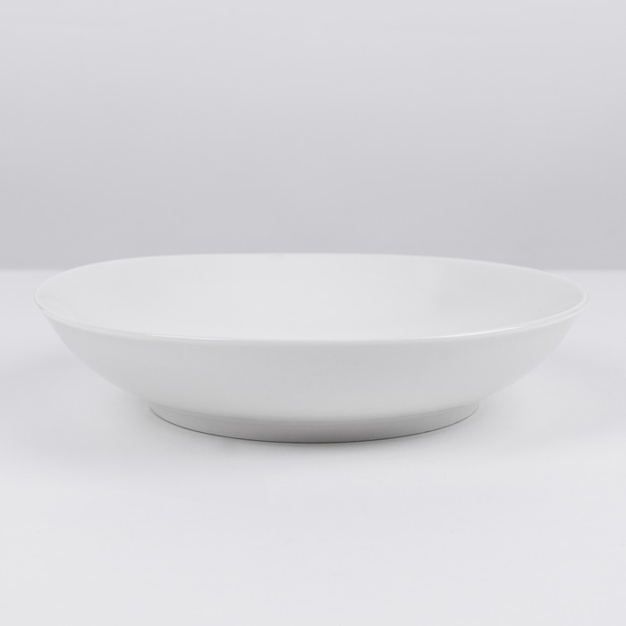 Farfurie pentru paste, WELLDISH, Portelan, Essential, 20.3cm, Alb, Farfurie pentru paste