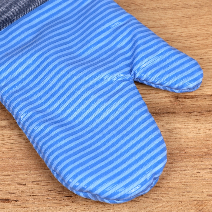 Кухонная рукавица, Tessie&Jessie, Текстиль, 35cm, 18см, 2см, Серый