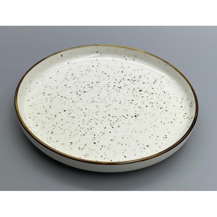 Плоская тарелка, DANNY HOME, Фарфор, 25.5см, 3cm, Кремовый