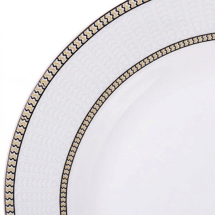 Plate, BRILLIANT, Ceramics, 20.3cm, With print, White, Round, Flat plate