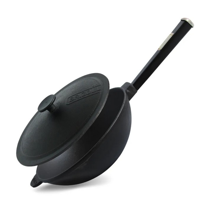 Tigaie wok, BRIZOLL, Fonta, 26cm, 8mm, 2.8L, Electrica,gaz