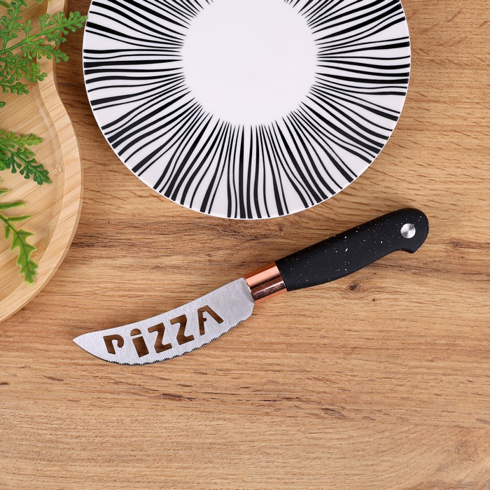Cutit pentru pizza, BASS, Otel Inoxidabil, 10cm, Maner Plastic