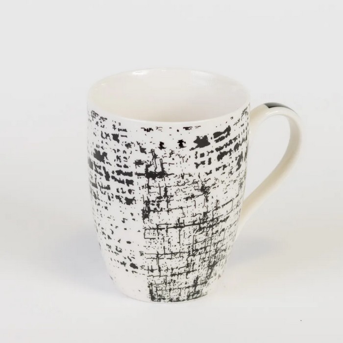 Кружка, GS, Керамика, 360мл, Белый /Черный