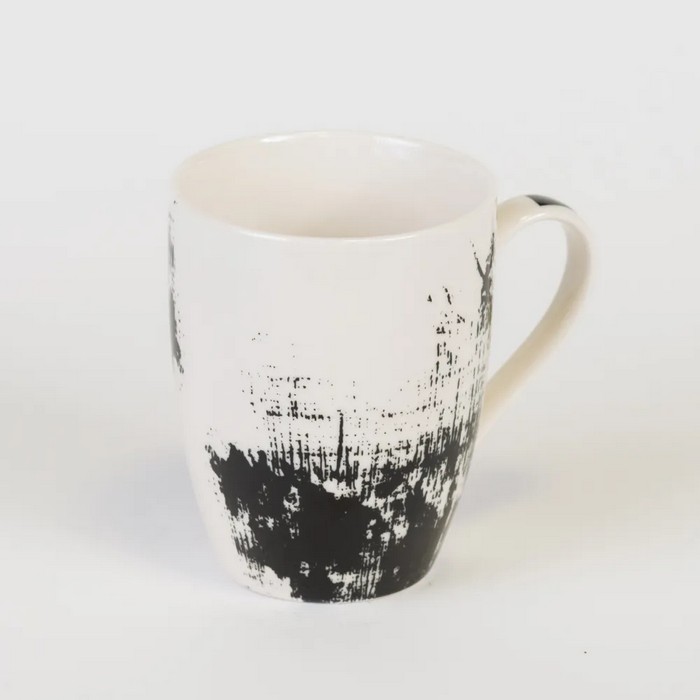 Кружка, GS, Керамика, 360мл, Белый /Черный