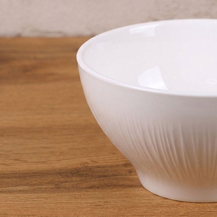 Bol, Bomei Porcelain, Portelan, Alb, 13cm