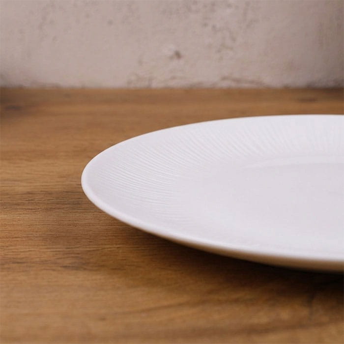 Farfurie plata, Bomei Porcelain, Portelan, Alb, 20cm, Rotunda, Farfurie plata