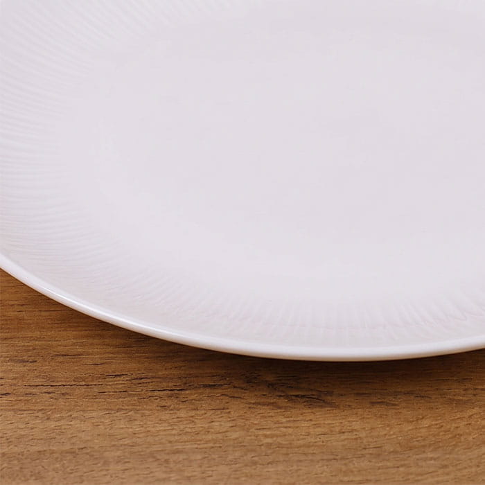 Farfurie plata, Bomei Porcelain, Portelan, Alb, 25cm, Rotunda, Farfurie plata