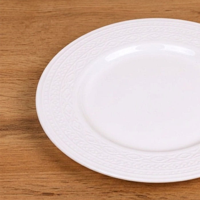 Plate, GS, Porcelain, 24.5 cm, White, Round, Plate