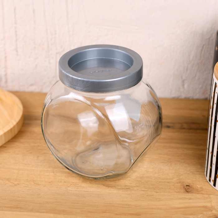 Recipient depozitare, Everglass, Sticla, 1730ml, Plastic