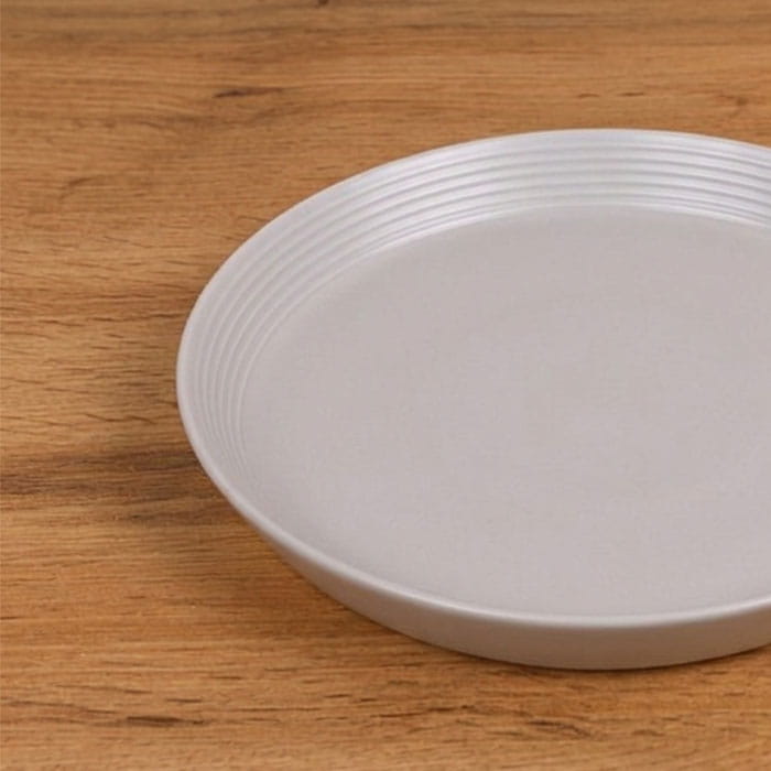 Flat plate, GS, Porcelain, Light Gray, 20cm, Round, Plate