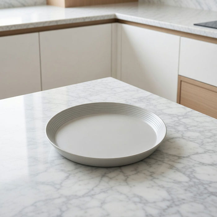 Flat plate, GS, Porcelain, Light Gray, 20cm, Round, Plate