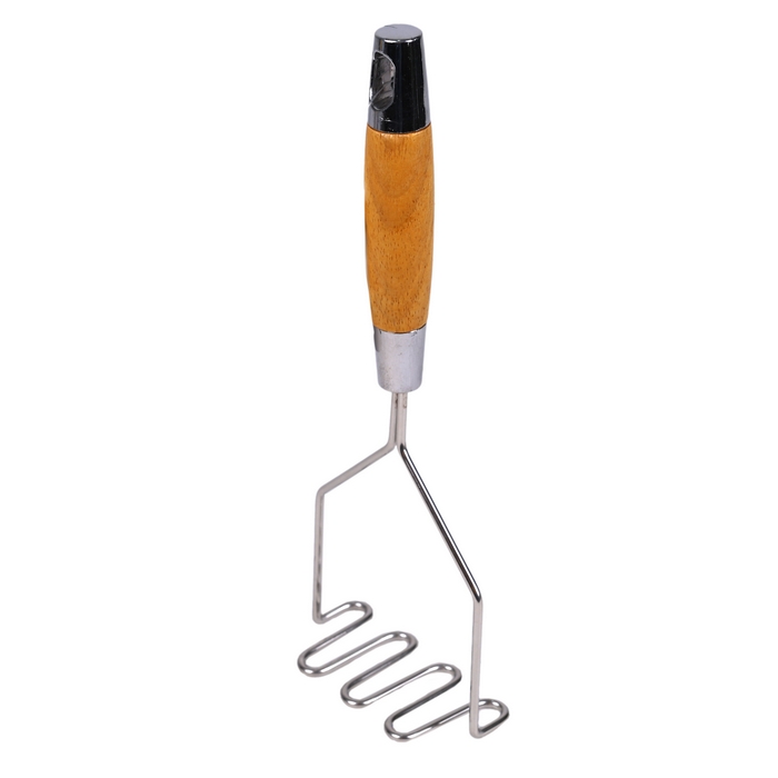 Толкушка, VOCEN, Нержавеющая Сталь, Деревянная ручка