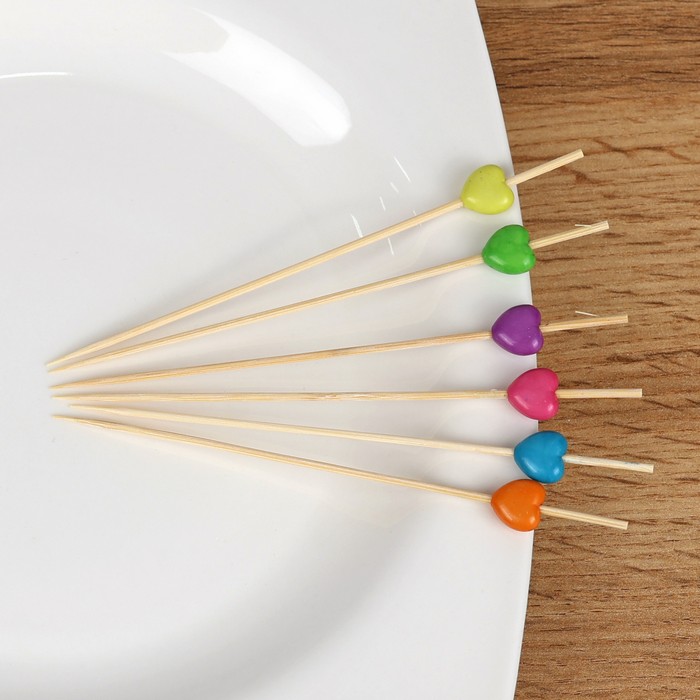 Set betisoare aperitive, CHUANGXING, Bambus, 25 piese, 12cm