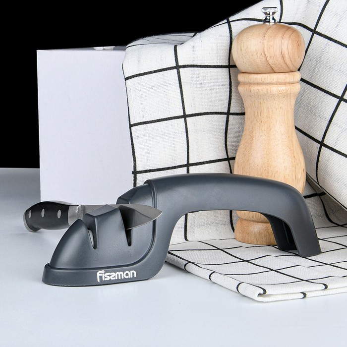 Knife sharpener, FISSMAN, 19.5x4.5x6cm, Black