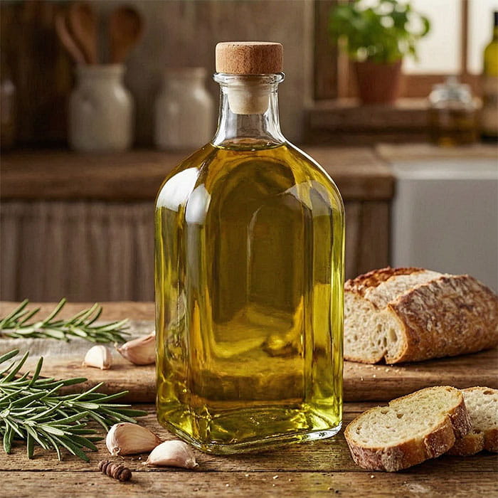 Liquid container, GS, Glass/Cork, With lid, 370ml, Transparent, Liquid container
