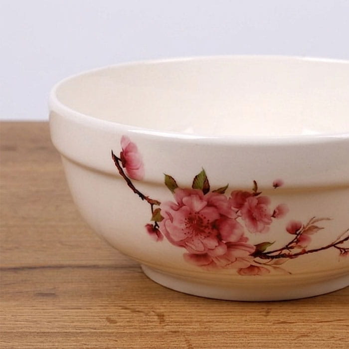 Bowl, BRILLIANT, Porcelain, 900 ml, 18 cm, White, With print
