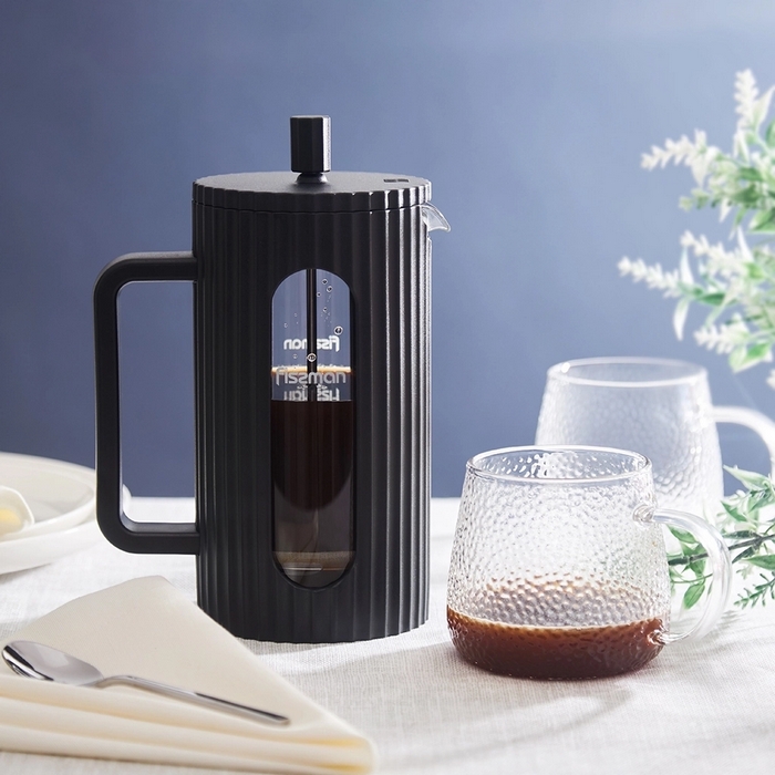 Infuzor cu presa, FISSMAN, Sticla/Plastic, 1 L