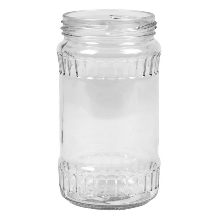 Borcan, DELMIX, Sticla, 370 ml, Transparent, Borcan