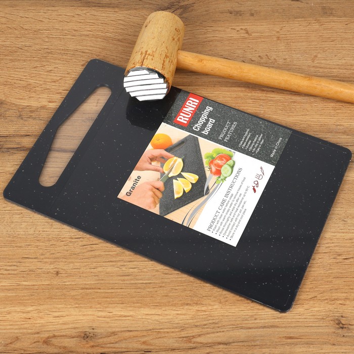 Tocator, GS, Plastic, 28.5 cm, 18 cm, 4 mm, Negru