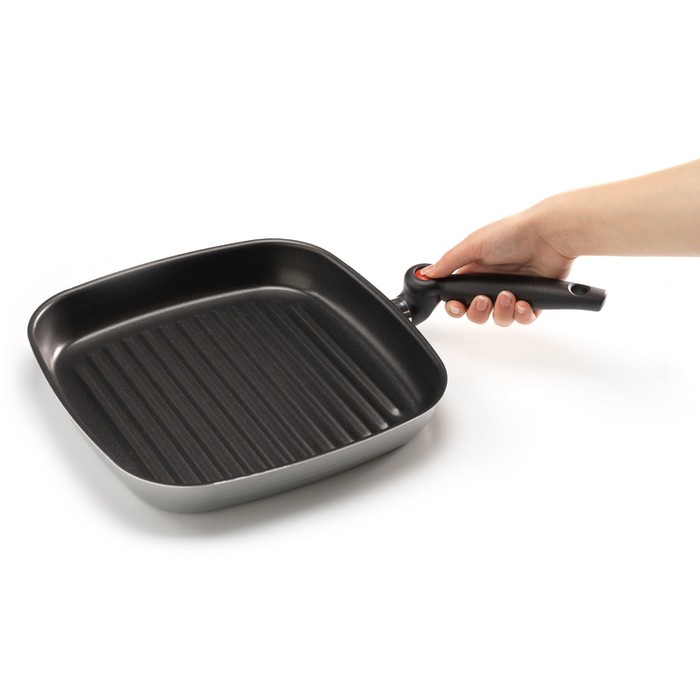 Fry pan, PIARDI HOME, Aluminium, 28x28 cm, Non-stick, 2mm, Grill, 2.5 mm, Electrical,gas