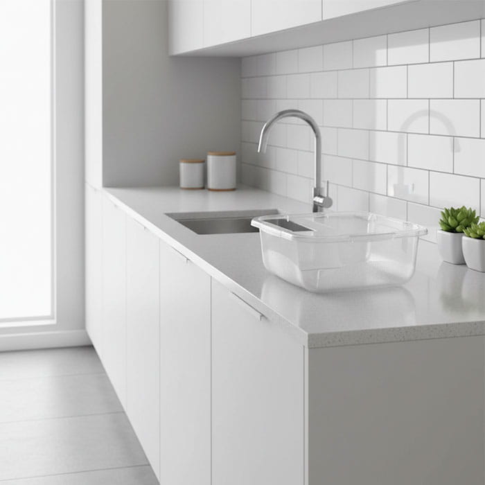 Миска, BEE HOME, Пластик, Квадрат, 10Л, Прозрачный