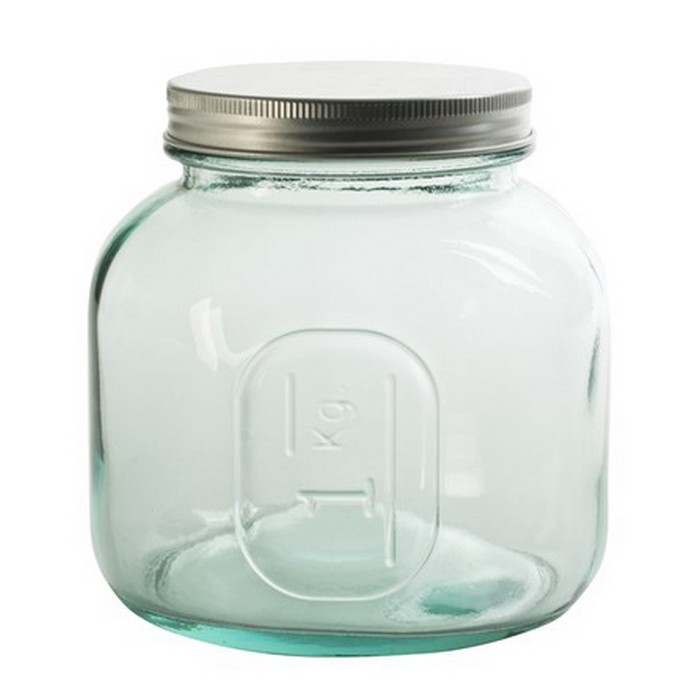 Recipient depozitare, SAN MIGUEL, Sticla, Cu capac, 1.00 L, 13cm, 13 cm