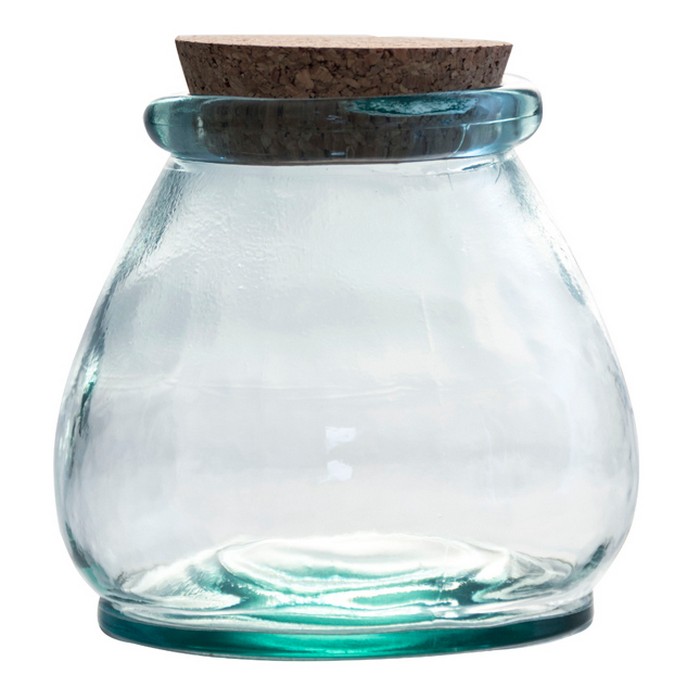 Recipient depozitare, SAN MIGUEL, Sticla, Cu capac, 800ml, 12cm, 12cm, T/Corcho