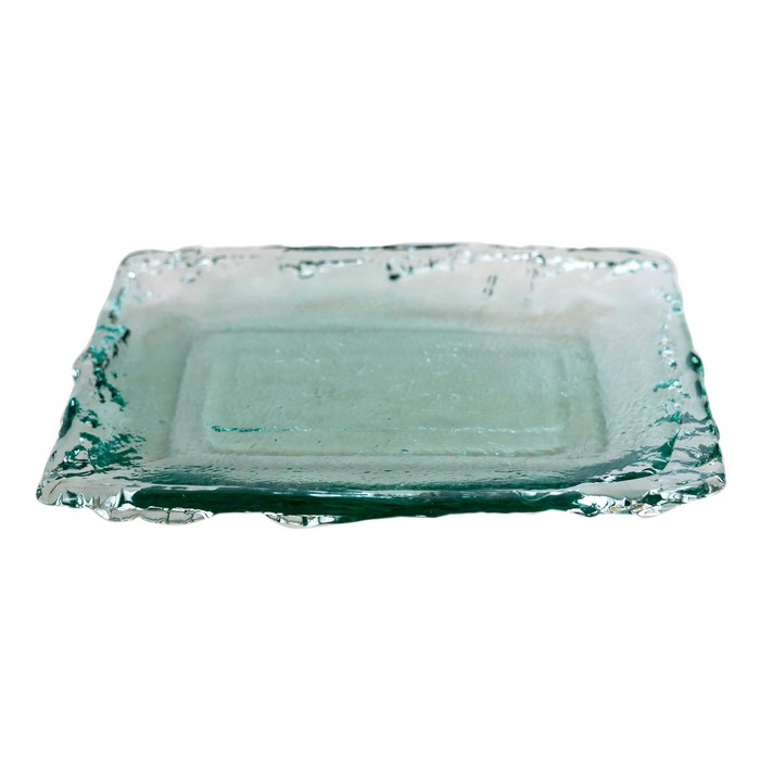 Plate, SAN MIGUEL, Glass, 30cm, Pandora, Transparent, Square, Platter