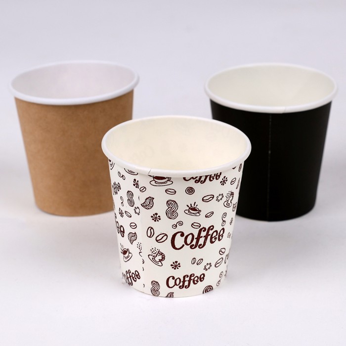 Glasses set, AMBALAJ MARKET, Paper, 10 pieces, 100 ml, Various Colors