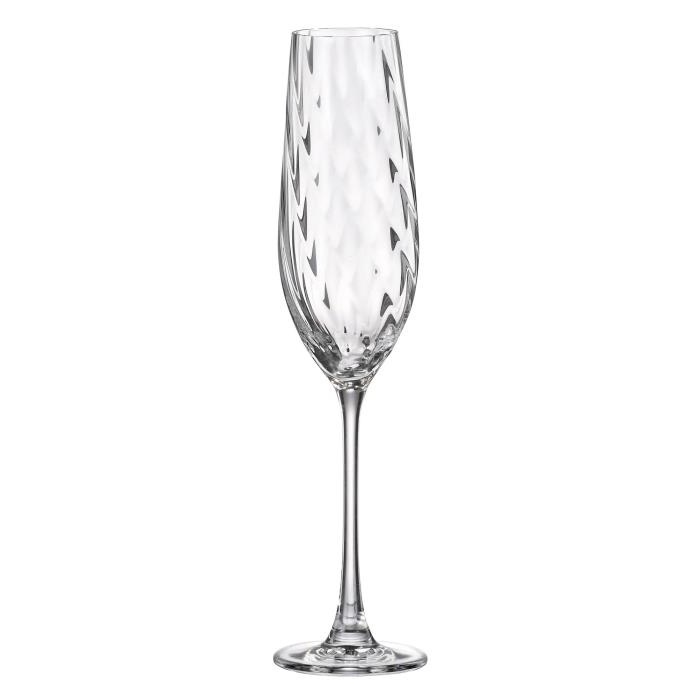 Stemware, CRYSTALITE-BOHEMIA, Glass, 260 ml, Champagne, CORA