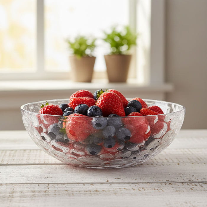 Миска, DELISOGA, Стекло, 26 см, 12 см, Прозрачный