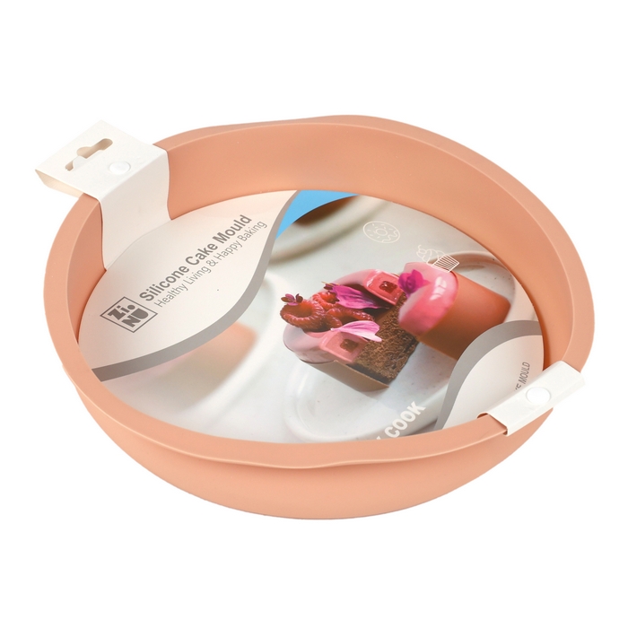 Forma de copt, ZINU, Silicon, 23.5 cm, 136 g, Diverse Culori