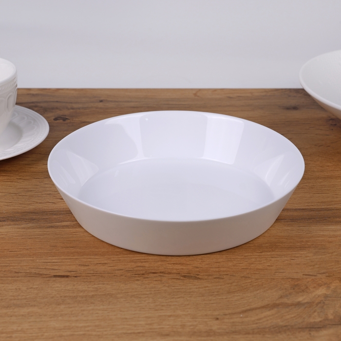Deep plate, ROCKOPAL, Opal, 21.6cm, White, High